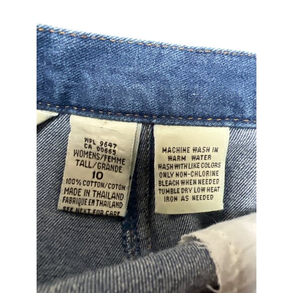 Eddie Bauer Vintage 90's Denim A-line Maxi Jean Skirt - Picture 8 of 9